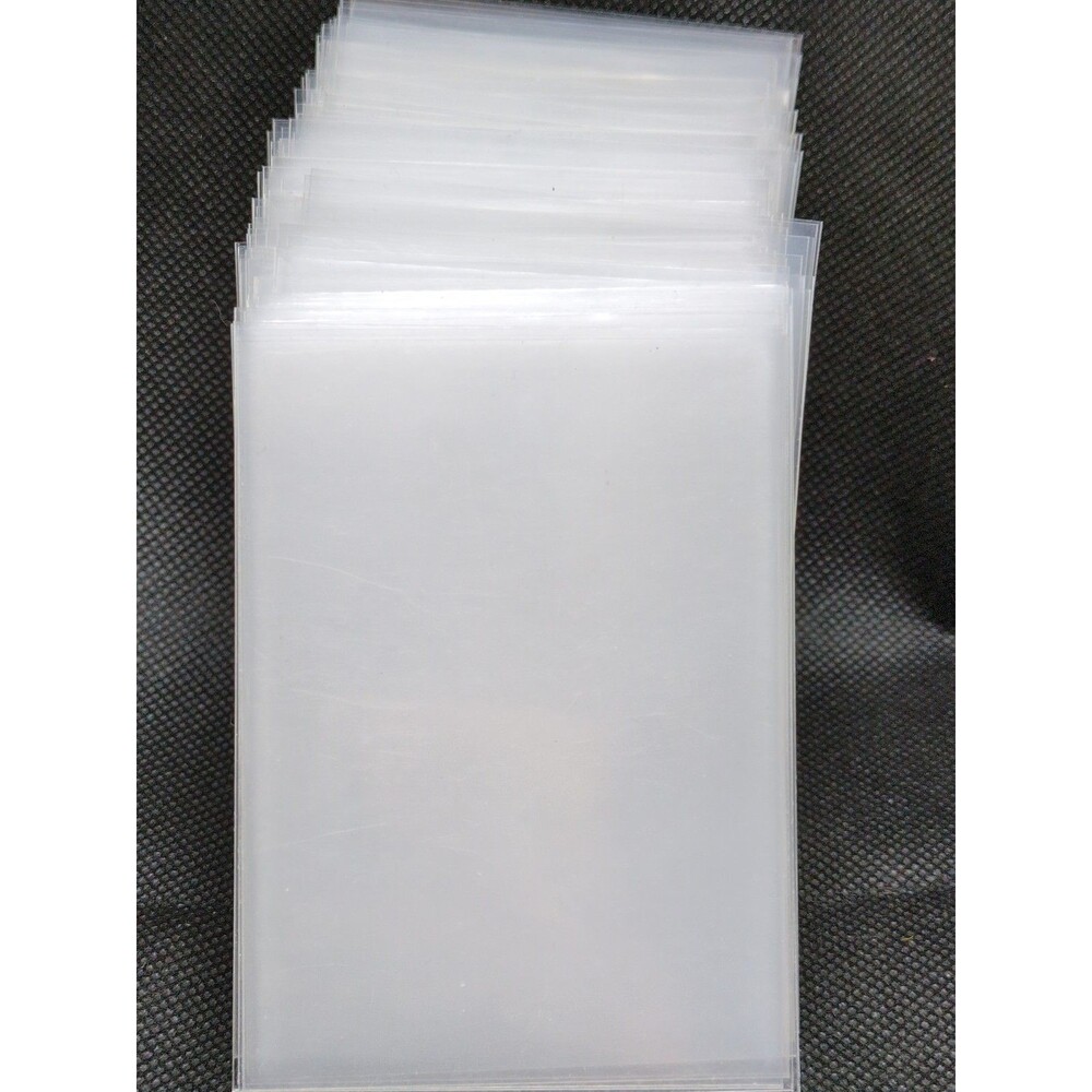 (154) Slightly Used Unbranded Clear Standard Size Sleeves 63mm X 88mm 2.5 X 3.5"